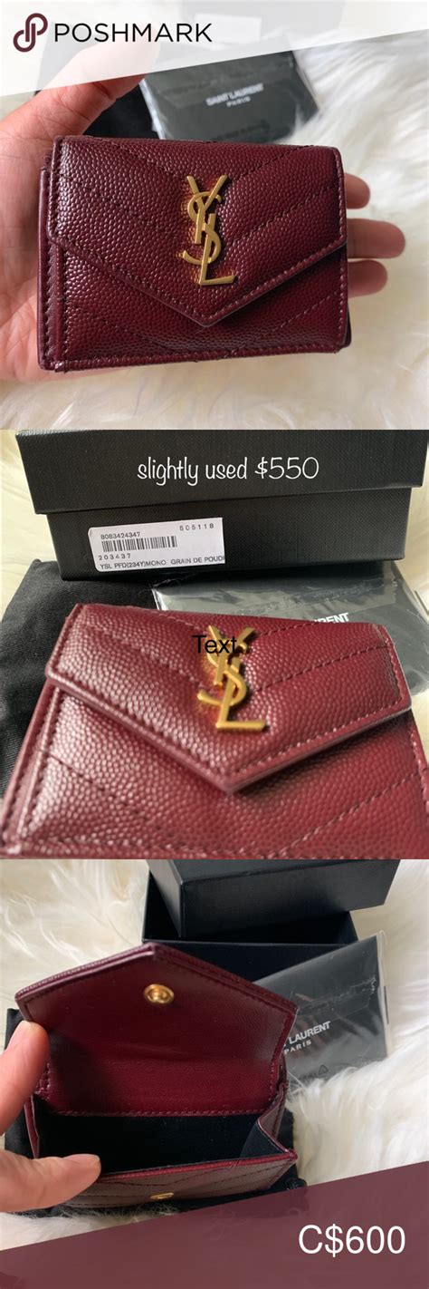 ysl coin wallet